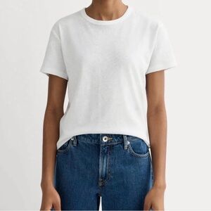 Everlane The Box-Cut Tee in Cotton Linen - size xl